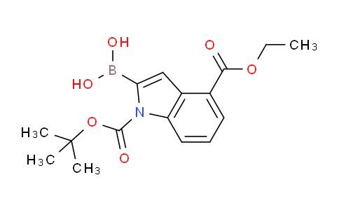 CAS No. 1150114-37-6, (1-(tert-Butoxycarbonyl)-4-(ethoxycarbonyl)-1H-indol-2-yl)boronic acid