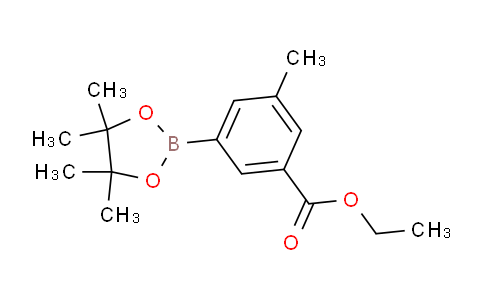 CAS No. 1150271-63-8, Ethyl 3-methyl-5-(4,4,5,5-tetramethyl-1,3,2-dioxaborolan-2-yl)benzoate