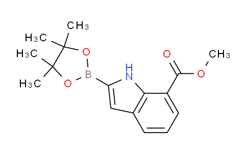 CAS No. 1150271-42-3, Methyl 2-(4,4,5,5-tetramethyl-1,3,2-dioxaborolan-2-yl)-1H-indole-7-carboxylate