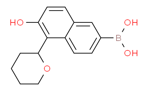CAS No. 1150114-57-0, (6-Hydroxy-5-(tetrahydro-2H-pyran-2-yl)naphthalen-2-yl)boronic acid
