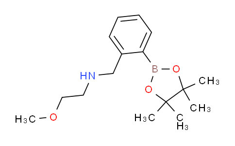 CAS No. 1150271-51-4, 2-Methoxy-N-(2-(4,4,5,5-tetramethyl-1,3,2-dioxaborolan-2-yl)benzyl)ethanamine