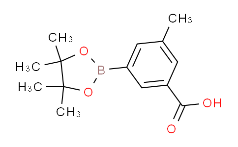 CAS No. 1150561-67-3, 3-Methyl-5-(4,4,5,5-tetramethyl-1,3,2-dioxaborolan-2-yl)benzoic acid