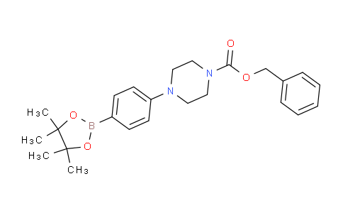 CAS No. 1150561-68-4, Benzyl 4-(4-(4,4,5,5-tetramethyl-1,3,2-dioxaborolan-2-yl)phenyl)piperazine-1-carboxylate