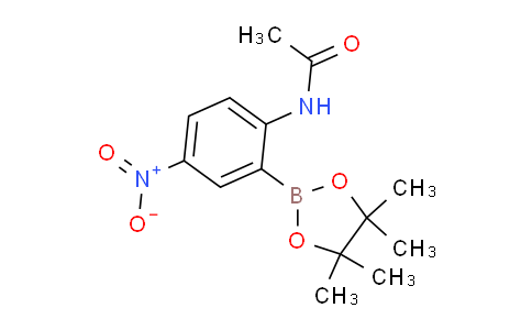 CAS No. 1150271-73-0, N-(4-Nitro-2-(4,4,5,5-tetramethyl-1,3,2-dioxaborolan-2-yl)phenyl)acetamide