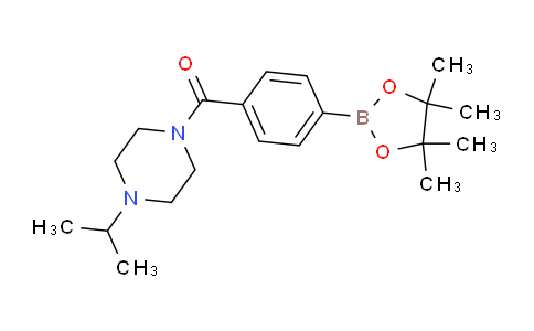 CAS No. 1171044-18-0, (4-isopropylpiperazin-1-yl)(4-(4,4,5,5-tetramethyl-1,3,2-dioxaborolan-2-yl)phenyl)methanone