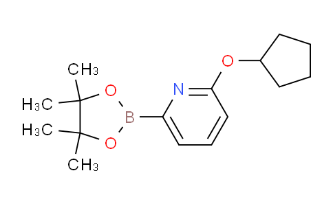 CAS No. 1193245-09-8, 2-(Cyclopentyloxy)-6-(4,4,5,5-tetramethyl-1,3,2-dioxaborolan-2-yl)pyridine
