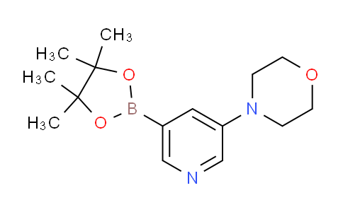 CAS No. 1201644-33-8, 4-(5-(4,4,5,5-Tetramethyl-1,3,2-dioxaborolan-2-yl)pyridin-3-yl)morpholine