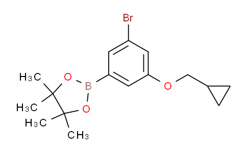 CAS No. 1218789-49-1, 2-(3-Bromo-5-(cyclopropylmethoxy)phenyl)-4,4,5,5-tetramethyl-1,3,2-dioxaborolane