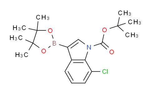 CAS No. 1218790-31-8, tert-Butyl 7-chloro-3-(4,4,5,5-tetramethyl-1,3,2-dioxaborolan-2-yl)-1H-indole-1-carboxylate