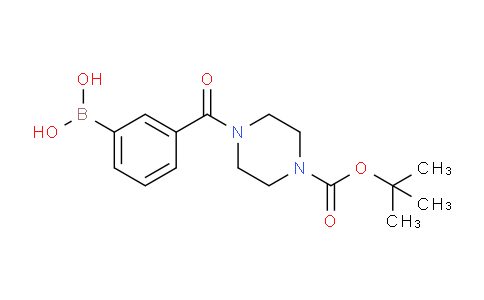CAS No. 1218790-82-9, (3-(4-(tert-Butoxycarbonyl)piperazine-1-carbonyl)phenyl)boronic acid