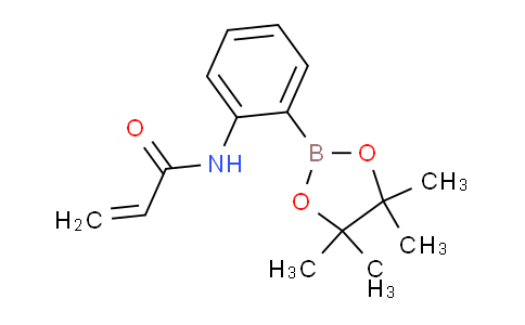 CAS No. 1218790-42-1, N-(2-(4,4,5,5-Tetramethyl-1,3,2-dioxaborolan-2-yl)phenyl)acrylamide