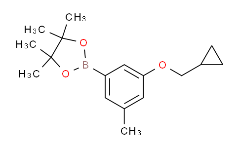 CAS No. 1218789-80-0, 2-(3-(Cyclopropylmethoxy)-5-methylphenyl)-4,4,5,5-tetramethyl-1,3,2-dioxaborolane