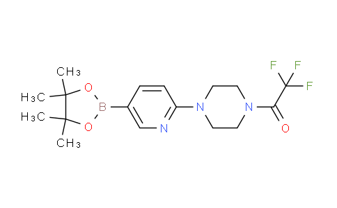 CAS No. 1218789-87-7, 2,2,2-Trifluoro-1-(4-(5-(4,4,5,5-tetramethyl-1,3,2-dioxaborolan-2-yl)pyridin-2-yl)piperazin-1-yl)ethanone