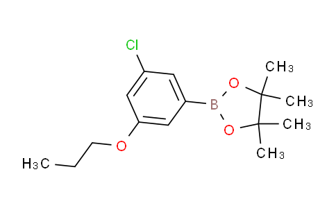 CAS No. 1218789-41-3, 2-(3-Chloro-5-propoxyphenyl)-4,4,5,5-tetramethyl-1,3,2-dioxaborolane