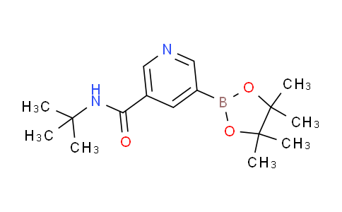 CAS No. 1218790-03-4, N-(tert-Butyl)-5-(4,4,5,5-tetramethyl-1,3,2-dioxaborolan-2-yl)nicotinamide
