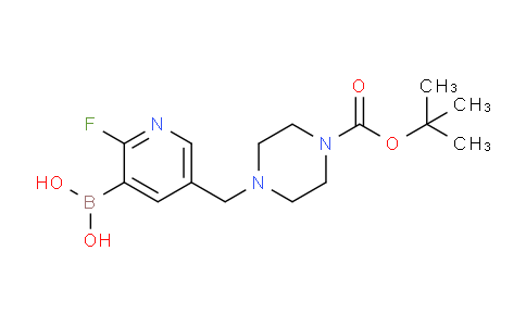 CAS No. 1253569-01-5, (5-((4-(tert-Butoxycarbonyl)piperazin-1-yl)methyl)-2-fluoropyridin-3-yl)boronic acid