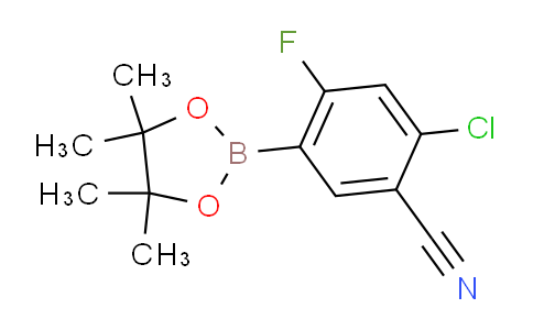 CAS No. 1218790-13-6, 2-Chloro-4-fluoro-5-(4,4,5,5-tetramethyl-1,3,2-dioxaborolan-2-yl)benzonitrile