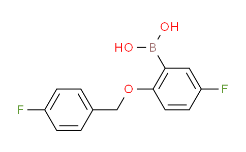 CAS No. 1256355-74-4, (5-fluoro-2-((4-fluorobenzyl)oxy)phenyl)boronic acid