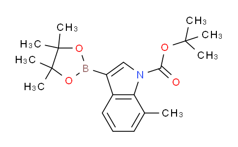 CAS No. 1256360-03-8, tert-Butyl 7-methyl-3-(4,4,5,5-tetramethyl-1,3,2-dioxaborolan-2-yl)-1H-indole-1-carboxylate
