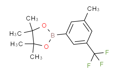 CAS No. 1256358-84-5, 4,4,5,5-Tetramethyl-2-(3-methyl-5-(trifluoromethyl)-phenyl)-1,3,2-dioxaborolane