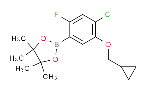 CAS No. 1256360-17-4, 2-(4-Chloro-5-(cyclopropylmethoxy)-2-fluorophenyl)-4,4,5,5-tetramethyl-1,3,2-dioxaborolane