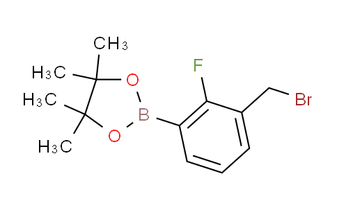 CAS No. 1256360-37-8, 2-(3-(Bromomethyl)-2-fluorophenyl)-4,4,5,5-tetramethyl-1,3,2-dioxaborolane