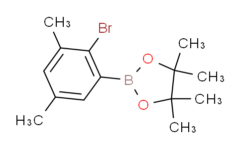 CAS No. 1256781-60-8, 2-(2-Bromo-3,5-dimethylphenyl)-4,4,5,5-tetramethyl-1,3,2-dioxaborolane
