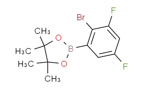 CAS No. 1256781-62-0, 2-(2-Bromo-3,5-difluorophenyl)-4,4,5,5-tetramethyl-1,3,2-dioxaborolane