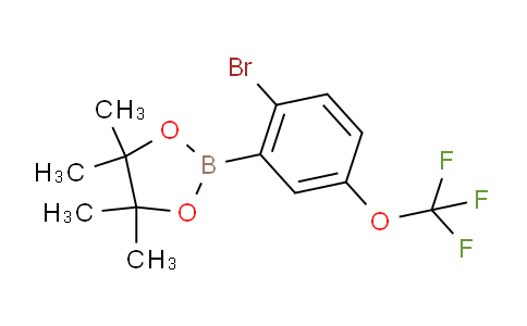 CAS No. 1256781-66-4, 2-(2-Bromo-5-(trifluoromethoxy)phenyl)-4,4,5,5-tetramethyl-1,3,2-dioxaborolane