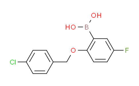 CAS No. 1256358-54-9, (2-((4-chlorobenzyl)oxy)-5-fluorophenyl)boronic acid