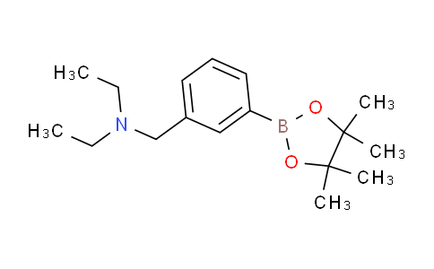 CAS No. 1260900-80-8, Diethyl({[3-(tetramethyl-1,3,2-dioxaborolan-2-yl)phenyl]methyl})amine