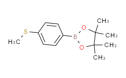 CAS No. 190788-58-0, 4,4,5,5-tetramethyl-2-(4-(methylthio)phenyl)-1,3,2-dioxaborolane