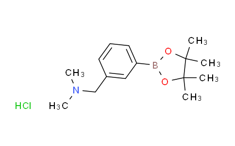 CAS No. 1036991-19-1, N,N-Dimethyl-1-(3-(4,4,5,5-tetramethyl-1,3,2-dioxa-borolan-2-yl)phenyl)methanamine hydrochloride