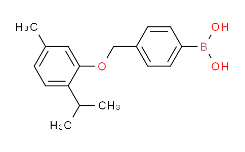 CAS No. 1072951-58-6, (4-((2-isopropyl-5-methylphenoxy)methyl)phenyl)boronic acid