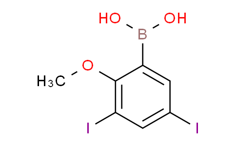 CAS No. 1072951-59-7, (3,5-Diiodo-2-methoxyphenyl)boronic acid