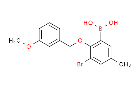 CAS No. 849062-23-3, (3-Bromo-2-((3-methoxybenzyl)oxy)-5-methylphenyl)boronic acid