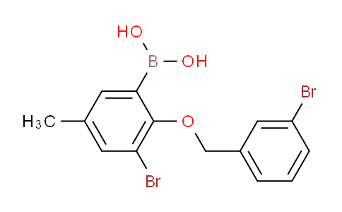 CAS No. 849052-16-0, (3-Bromo-2-((3-bromobenzyl)oxy)-5-methylphenyl)boronic acid
