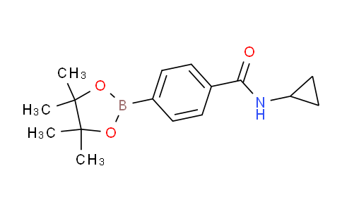 CAS No. 827614-68-6, N-Cyclopropyl-4-(4,4,5,5-tetramethyl-1,3,2-dioxaborolan-2-yl)benzamide