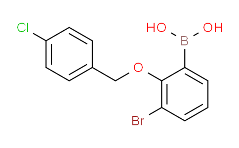 CAS No. 849052-23-9, (3-Bromo-2-((4-chlorobenzyl)oxy)phenyl)boronic acid