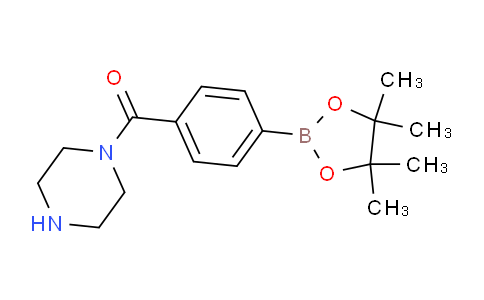 CAS No. 864754-07-4, 1-[4-(Tetramethyl-1,3,2-dioxaborolan-2-yl)benzoyl]piperazine