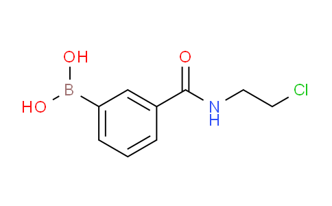CAS No. 874288-12-7, (3-((2-Chloroethyl)carbamoyl)phenyl)boronic acid