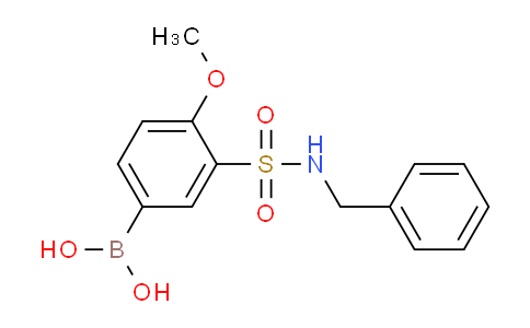CAS No. 874219-51-9, (3-(N-Benzylsulfamoyl)-4-methoxyphenyl)-boronic acid