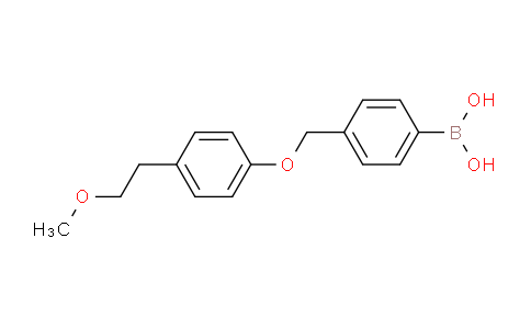 CAS No. 870779-00-3, (4-((4-(2-Methoxyethyl)phenoxy)methyl)phenyl)boronic acid