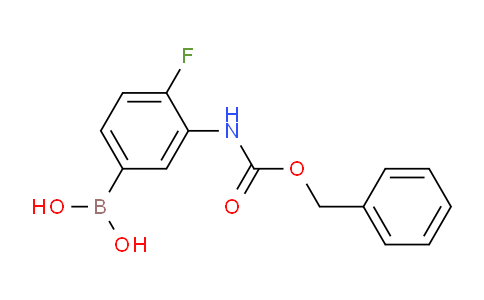 CAS No. 874219-58-6, (3-(((Benzyloxy)carbonyl)amino)-4-fluorophenyl)boronic acid