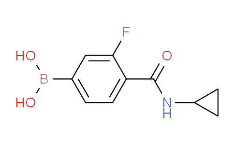CAS No. 874289-20-0, (4-(Cyclopropylcarbamoyl)-3-fluorophenyl)boronic acid
