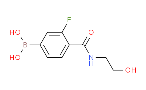 CAS No. 874289-21-1, (3-Fluoro-4-((2-hydroxyethyl)carbamoyl)-phenyl)boronic acid
