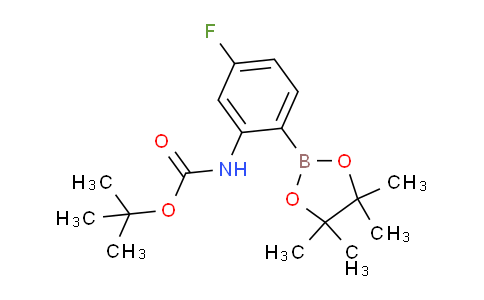 CAS No. 1186637-38-6, tert-Butyl (5-fluoro-2-(4,4,5,5-tetramethyl-1,3,2-dioxaborolan-2-yl)phenyl)carbamate