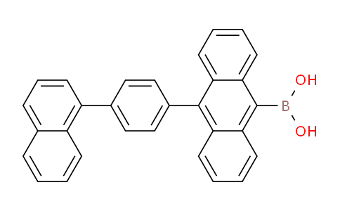 CAS No. 853945-50-3, (10-(4-(naphthalen-1-yl)phenyl)anthracen-9-yl)boronic acid