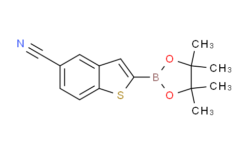CAS No. 915402-11-8, 2-(4,4,5,5-Tetramethyl-1,3,2-dioxaborolan-2-yl)benzo[b]thiophene-5-carbonitrile