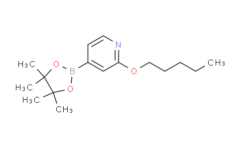 CAS No. 1346707-89-8, 2-(pentyloxy)-4-(4,4,5,5-tetramethyl-1,3,2-dioxaborolan-2-yl)pyridine